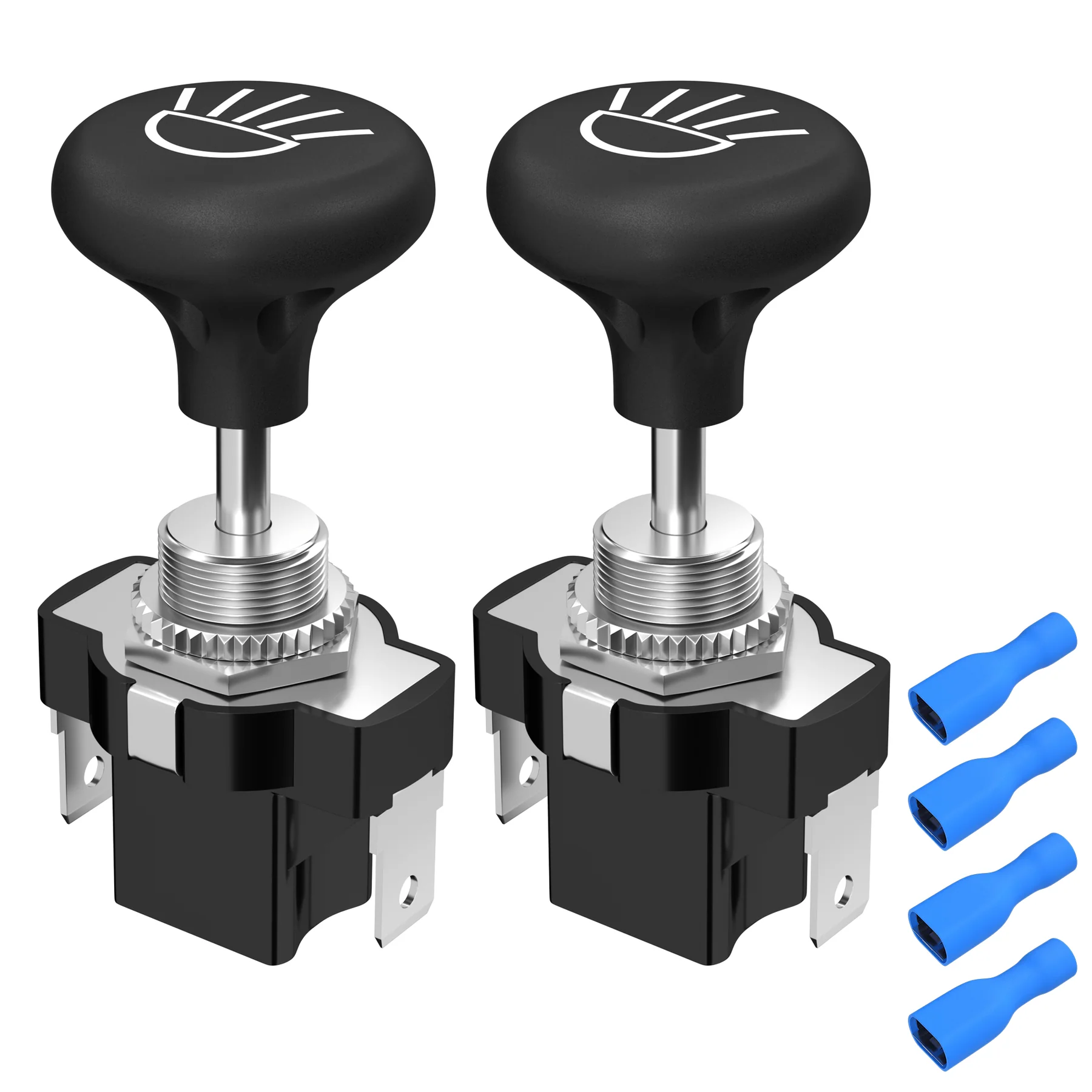 Universal 12 Volt Push Pull Headlight Switch Button with Terminal (Copy) (Copy)